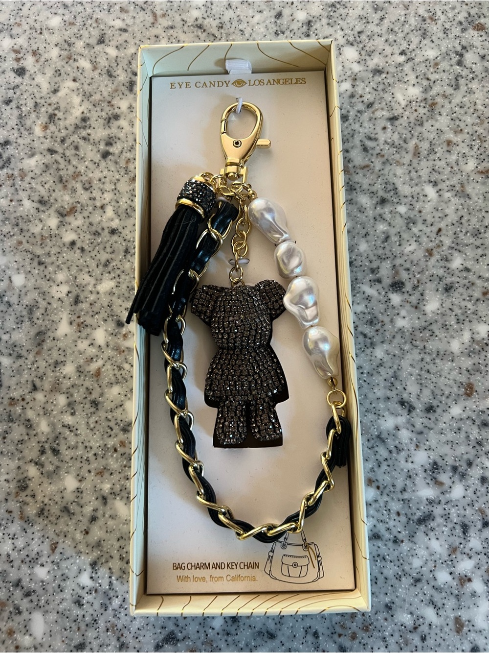 Eye Candy Black Bear Keychain